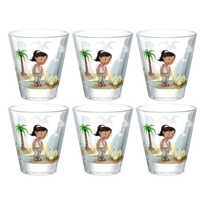 Leonardo - Bambini Avventura Drinking Glass 215ml Dino - 6 pieces