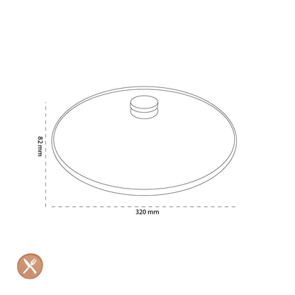 Demeyere - Glass lid 32 cm