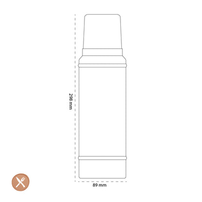 Stanley - La Bouteille Classique Légendaire 0,75L Cendre