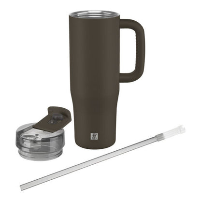 Zwilling - Thermo Plus | Chocolat | 900 ml | Mug isotherme avec paille
