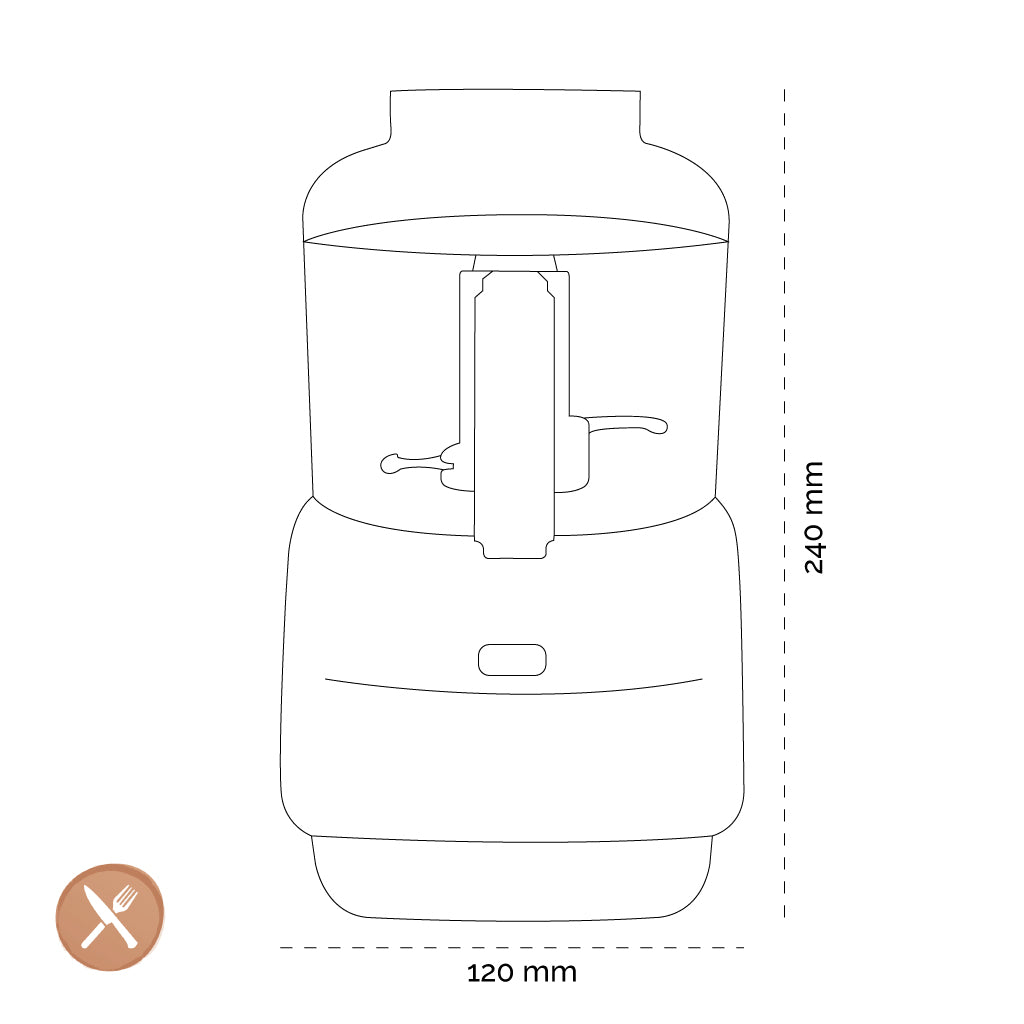 Magimix - Le Micro Chopper Matt Chrome