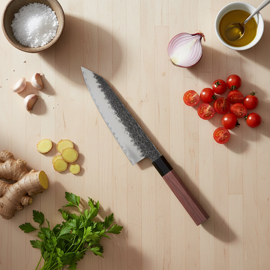 Shinrai Knives - Kurayami 7-piece Damascus Knife Set