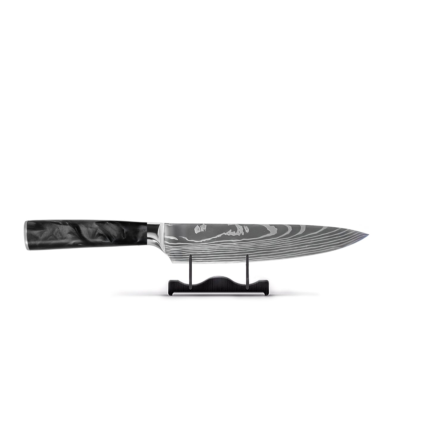 Impression Damas Japonaise Onyx Epoxy - Couteau de Chef 20 cm