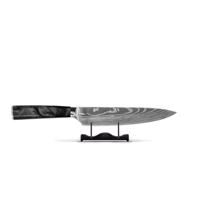 Impression Damas Japonaise Onyx Epoxy - Couteau de Chef 20 cm