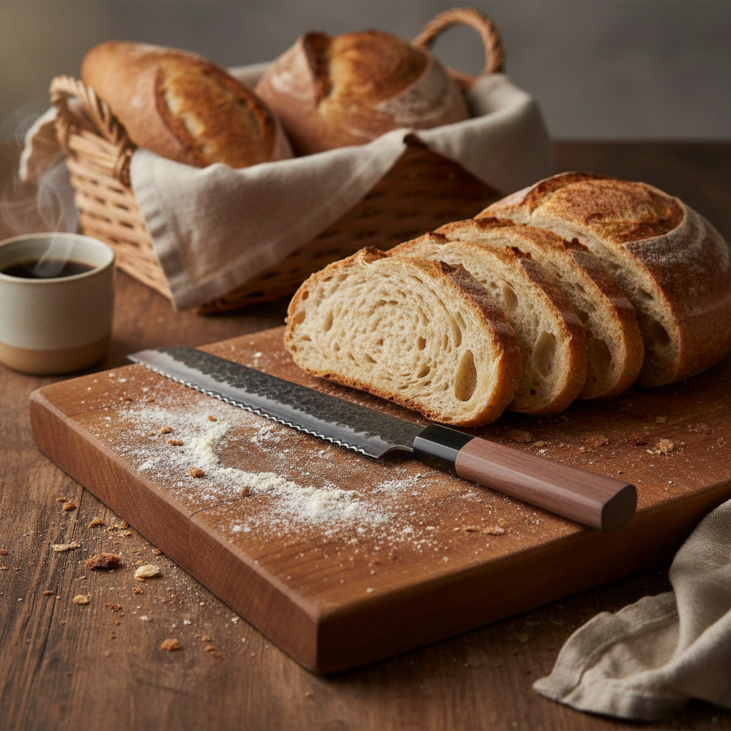 Shinrai Knives - Kurayami 7-piece Damascus Knife Set