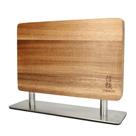 Shinrai Knives - Matrice de bloc de couteaux magnétique - Bois d&#39;acacia