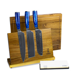 Epoxy Sapphire 3-piece knife set - Combideal XXXL