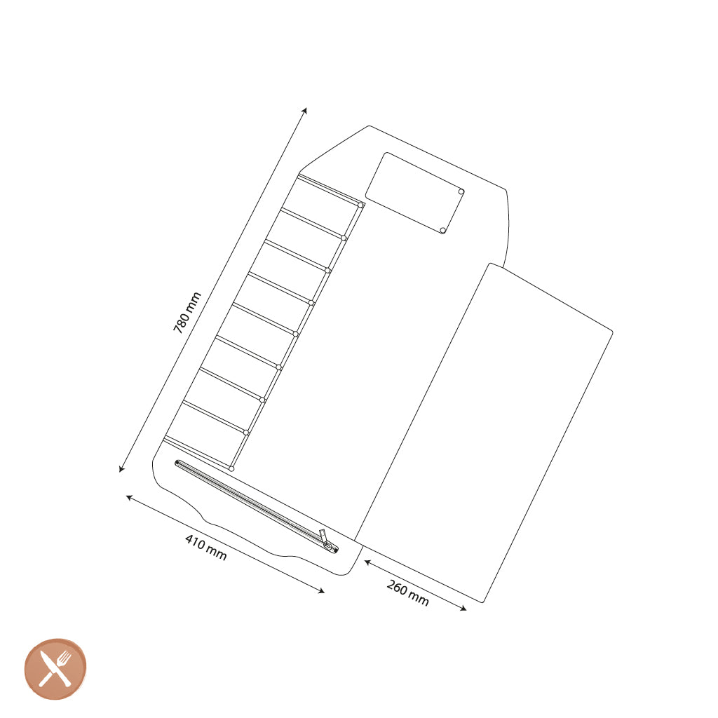 Shinrai Knives - Trousse à couteaux en toile et cuir marron de haute qualité