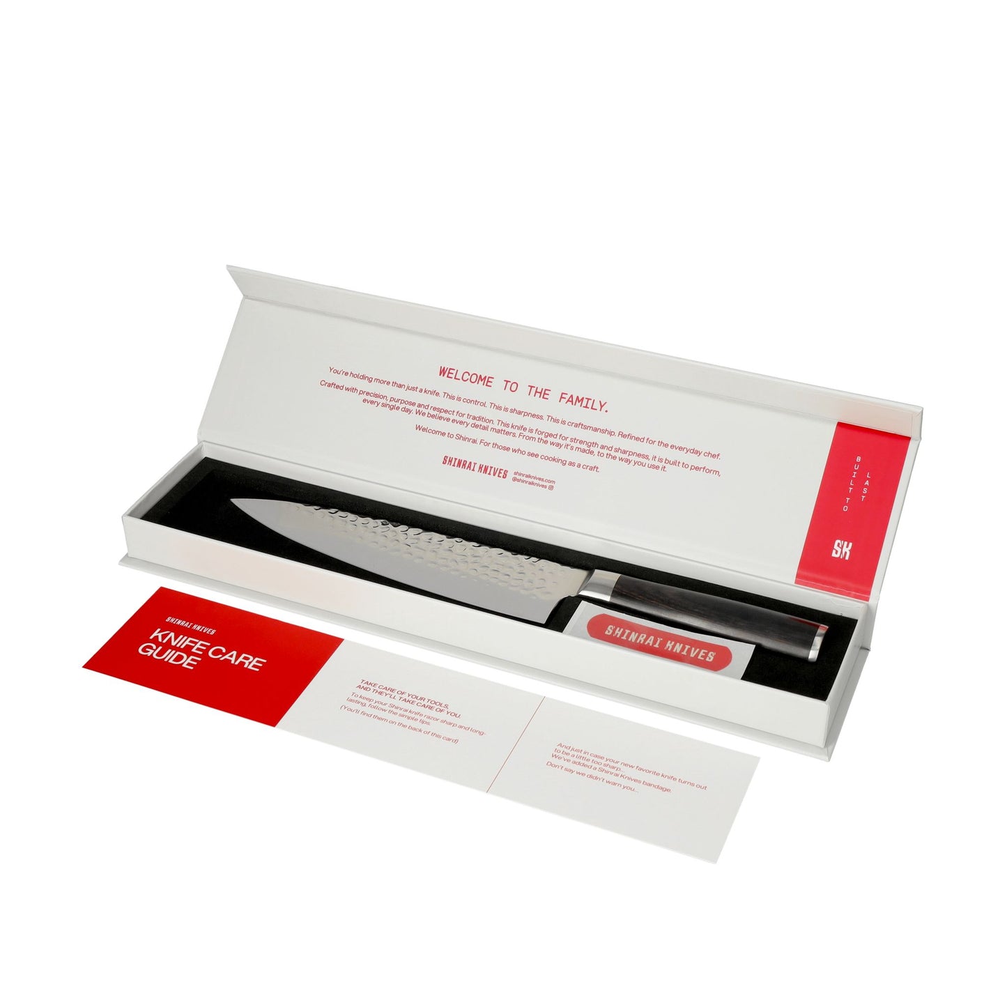 Shinrai Knives - Hammered Damask BR 5-Piece Knife Set