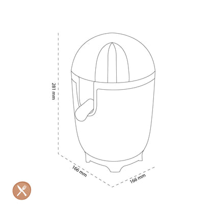 Smeg - Citrus Press | Red | 50s | Citrus Juicer