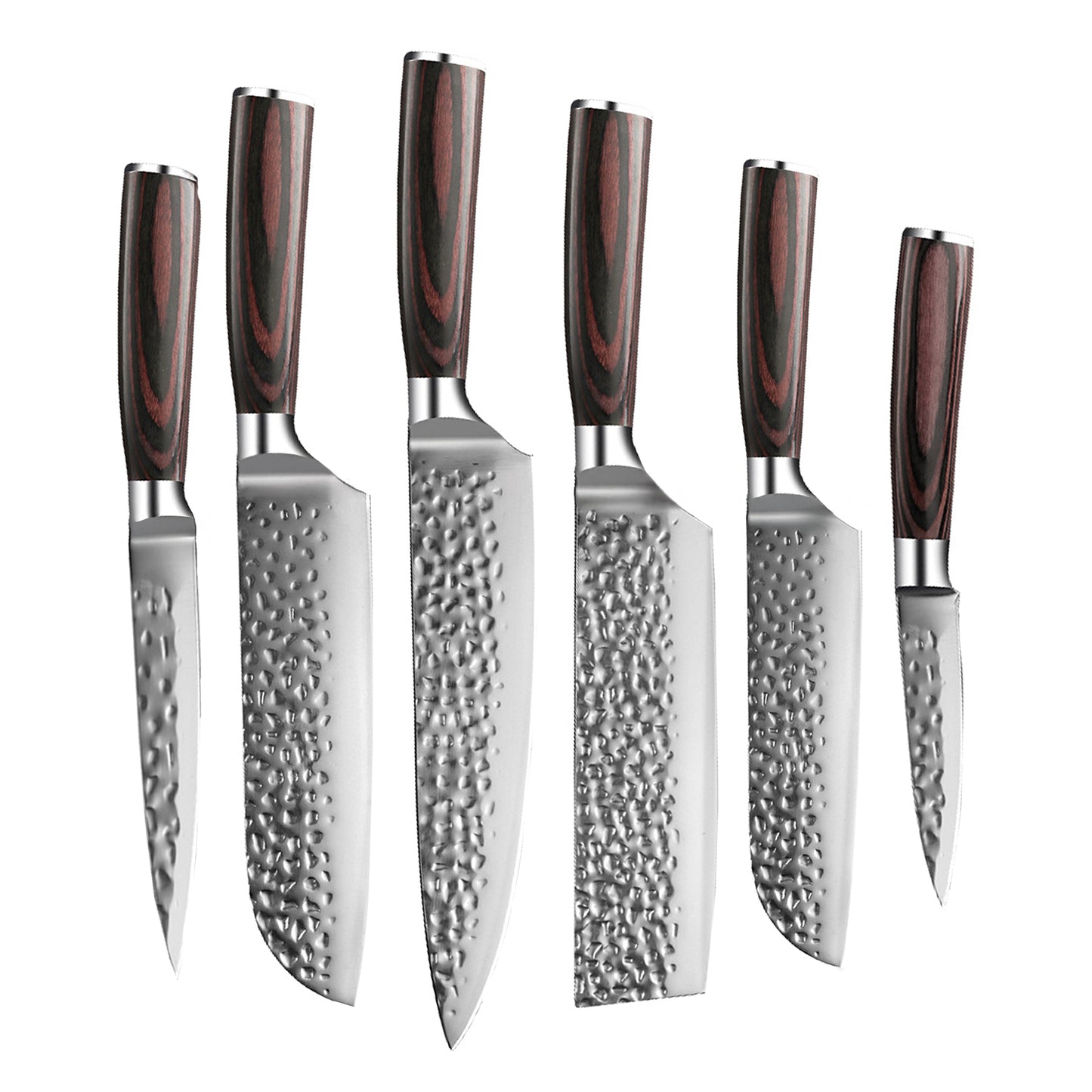 Shinrai Knives - Hammered Stainless Steel Mega Bundle - All you need