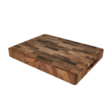 Shinrai Knives - Luxury Cutting Board Walnut Wood - End Grain - 40 x 30 x 4.5 cm