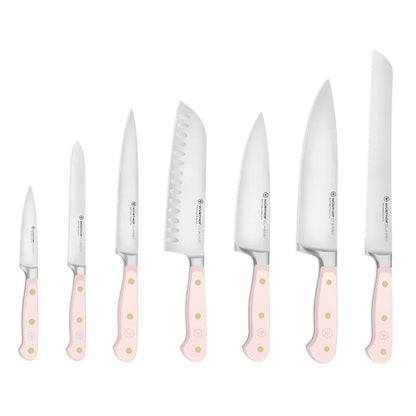 Wusthof - Classic Colour 7-piece knife set with block Pink Himalayan Salt