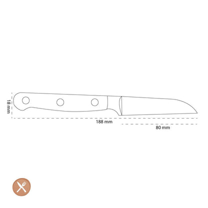 Zwilling - Couteau à légumes Prof S 80 mm