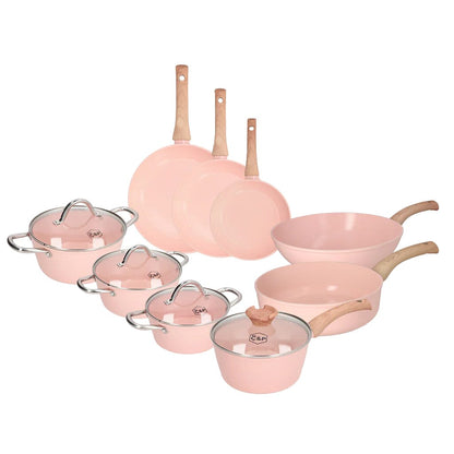 Cook &amp; Pan - Ensemble de 9 pièces de cuisine Blush Cook &amp; Pan