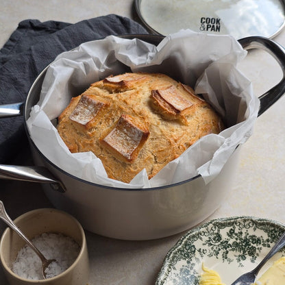 Cook & Pan - Honey Go Ivory Kookpot 20 cm met glazen deksel Cook & Pan 