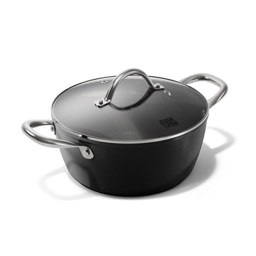 Cook &amp; Pan - Casserole Signature 24 cm avec couvercle en verre