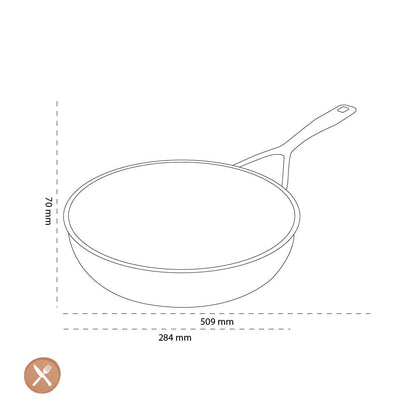 Demeyere - Alu Pro 5 Ceraforce Hoge koekenpan 28 cm Koekenpan Demeyere 