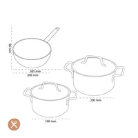 Demeyere - Apollo 7 Startset 3-delig Pannenset Demeyere 