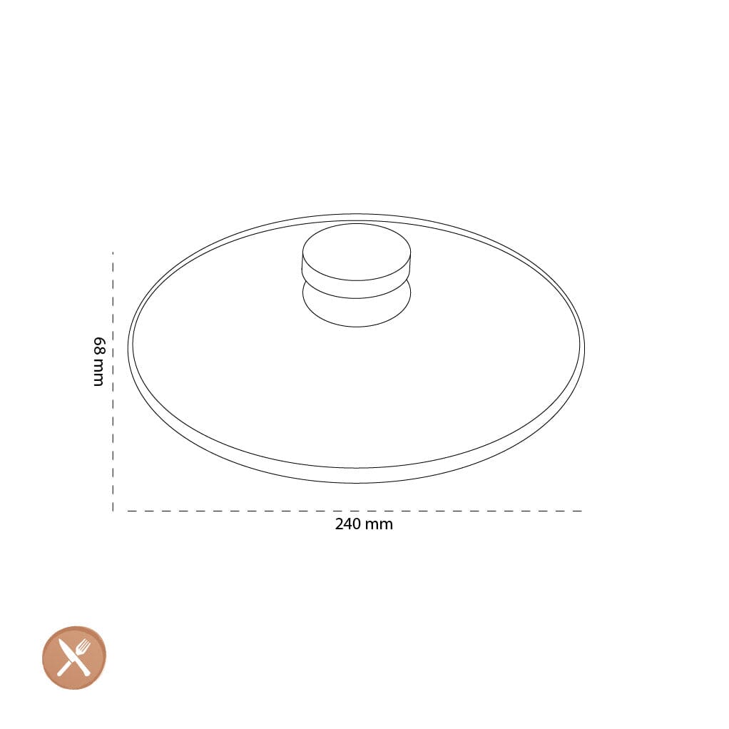 Demeyere - Glasdeksel 24 cm Pannendeksel Demeyere 