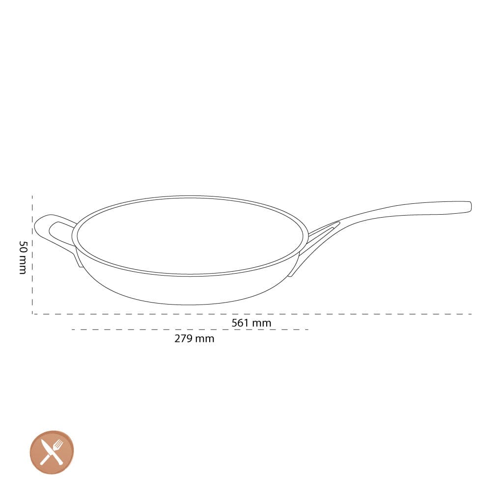 Demeyere - Proline 7 Frying pan 28 cm – KookGigant Demeyere - Proline 7 Frying pan 28 cm – KookGigant