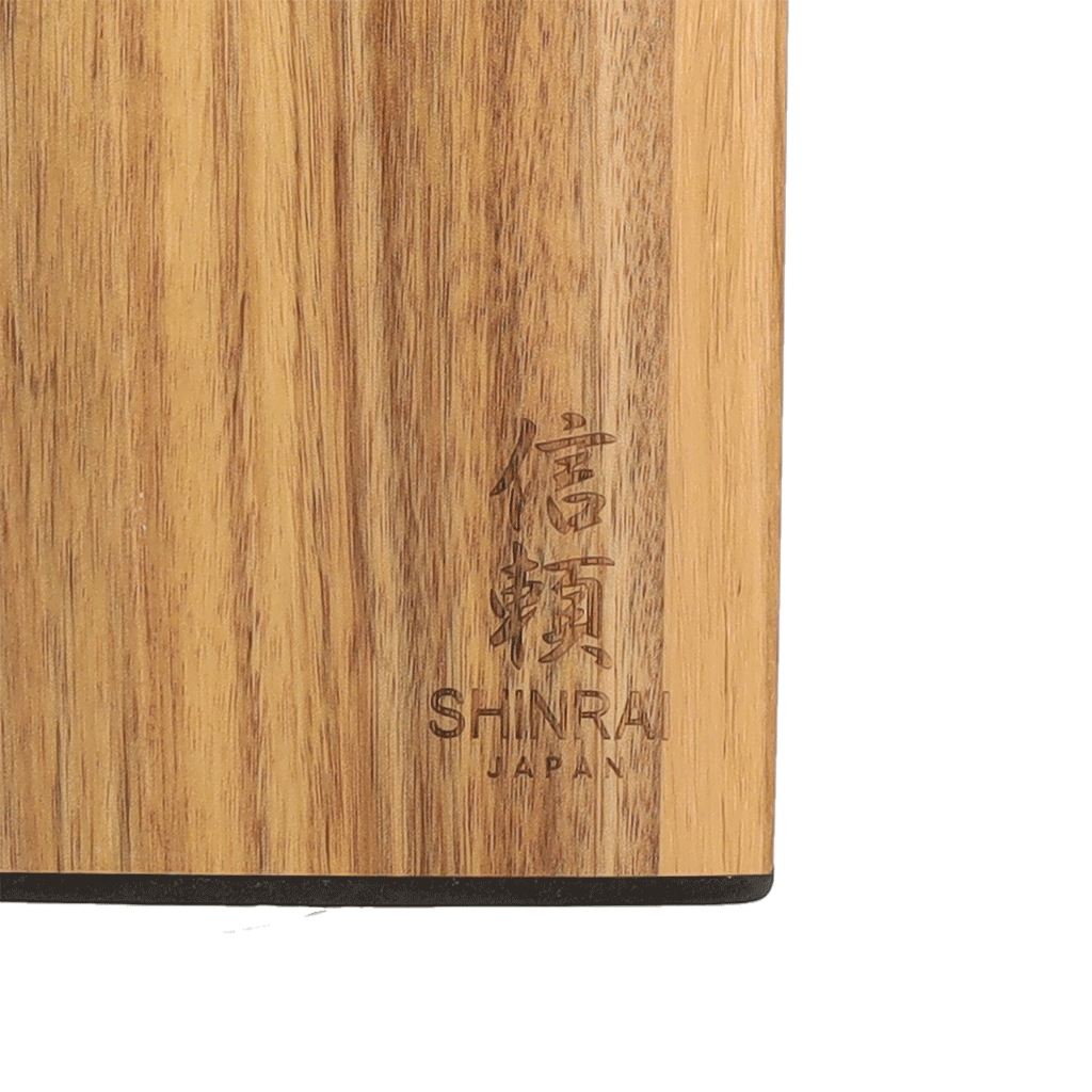 Shinrai Japan - Magnetic Knife Block Rotate - Acacia Wood