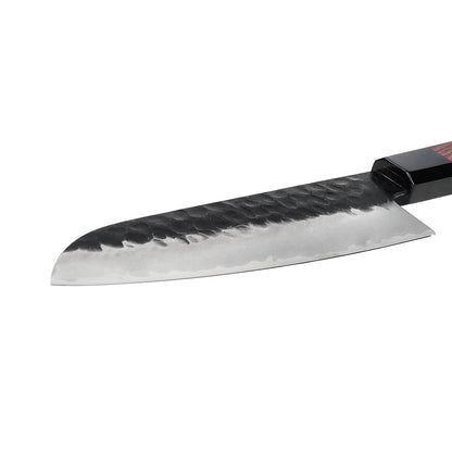 Shinrai Japon - Couteau Kurayami Damas Santoku 18 cm