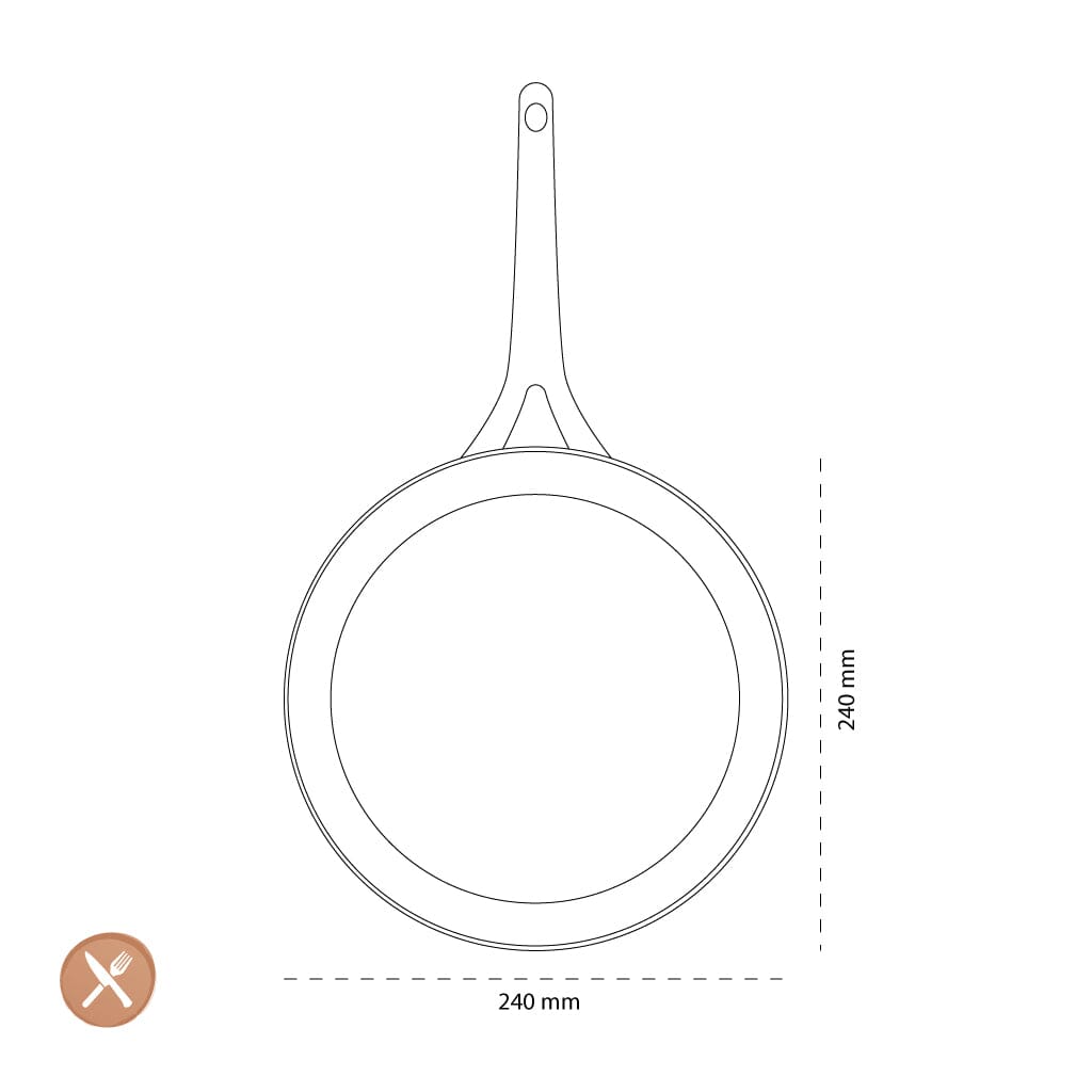 GreenPan - Geneva koekenpan met keramische antiaanbaklaag 24cm Koekenpan GreenPan 