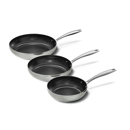 Cook & Pan - Ensemble de poêles à frire au miel 3 pièces