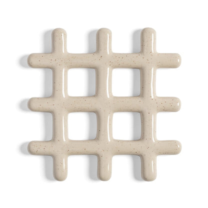 &Klevering - Onderzetter - Grid - Beige Onderzetter &Klevering 