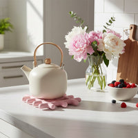 &Klevering - Onderzetter - Grid - Roze Onderzetter &Klevering 