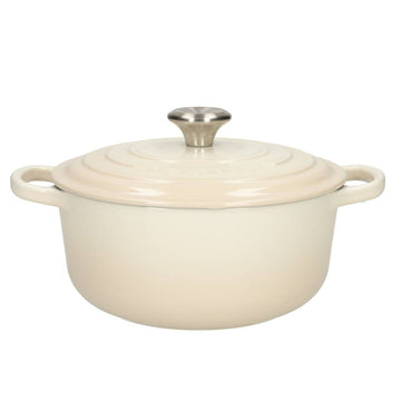 LeCreuset - Roast- / Stew pan Signature round Meringue 24cm 4.2l