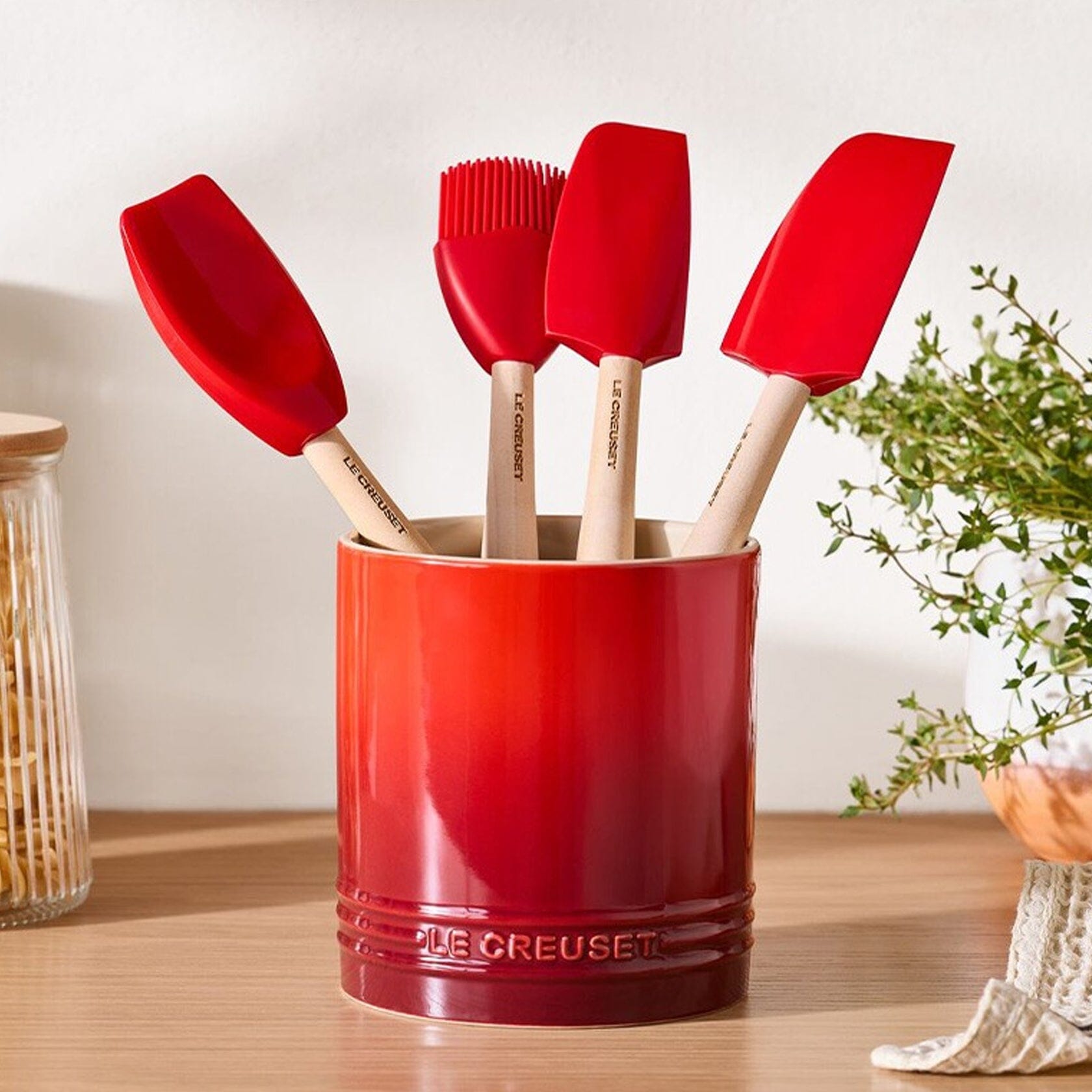Le Creuset - Pot spatule Deep Teal 1,1L Porte-ustensiles de cuisine Le Creuset 