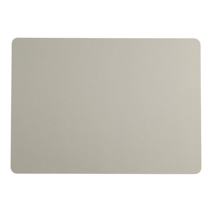 Leonardo - Placemat Leer 33x46cm - Licht Grijs Leonardo 