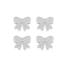 Lepelclub - Servetringen Bow - Transparant - Set Van 4 LepelClub 