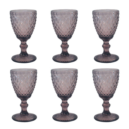 Medard de Noblat - Diamond - Wine Glass 20cl - Purple (set of 6) Medard de Noblat 