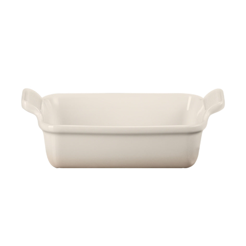 LeCreuset - Plat à four rectangulaire Meringue 19x14cm 1,1l