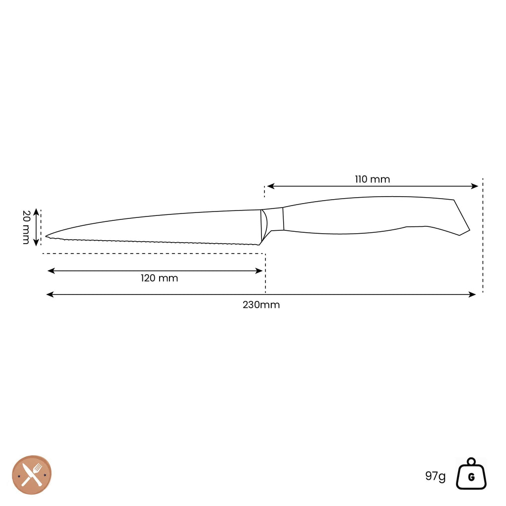 Messermeister - oliva luxury 13 cm tomato knife – KookGigant