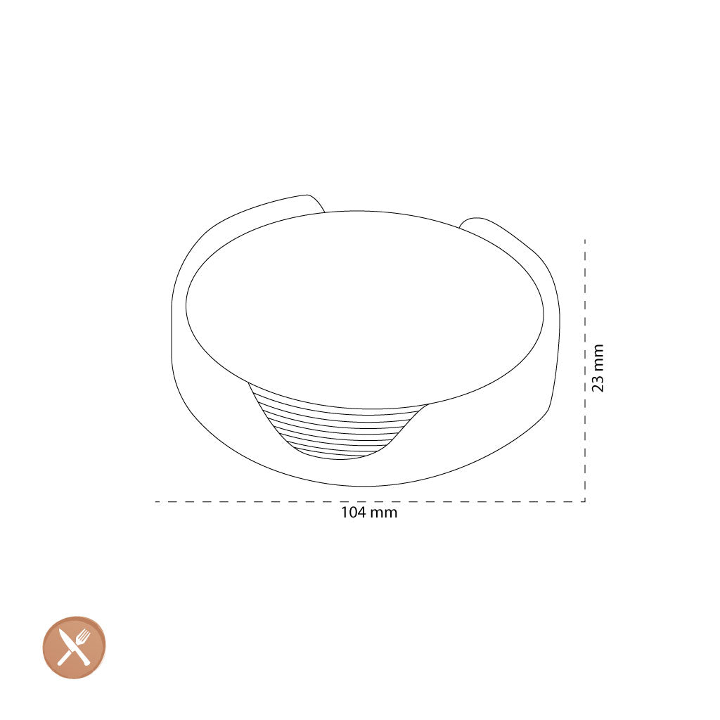 Outils2Cook - Ensemble de dessous de verre en silicone (7 pièces) Vert sauge