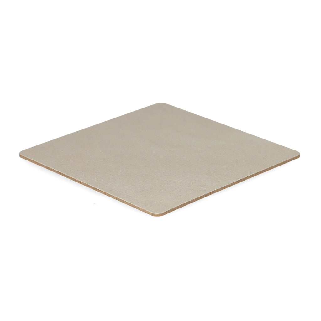 Lind DNA - Tapis de Verre Carré Nupo Blanc Huître