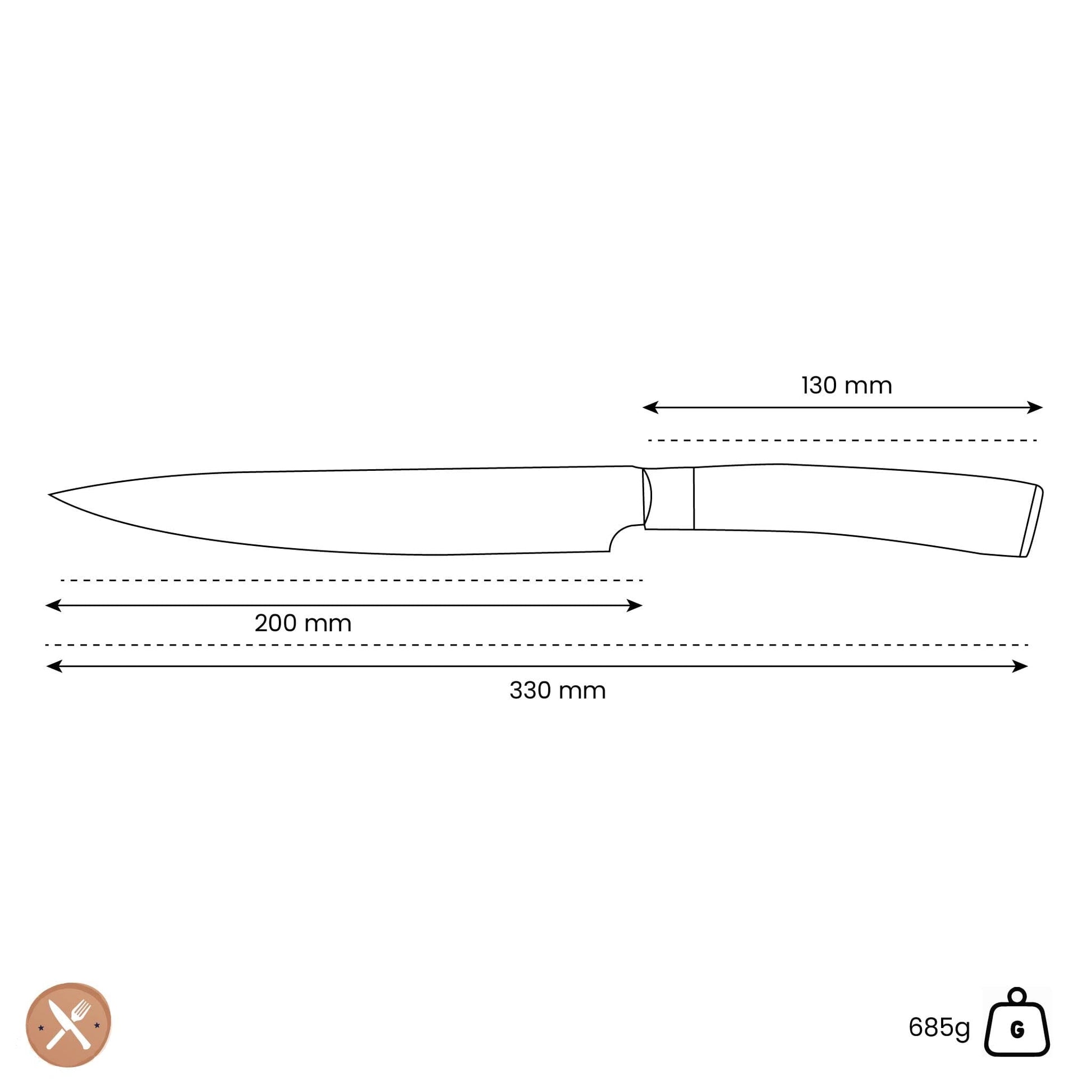 Richardson Sheffield - Midori Vleesmes 20 cm Vleesmes Richardson Sheffield 