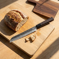Couteau à pain Shinrai Knives - Édition Blackout Damas 20 cm