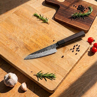 Shinrai Knives - Blackout Edition Damascus Officemes 13 cm Officemes Shinrai Knives 