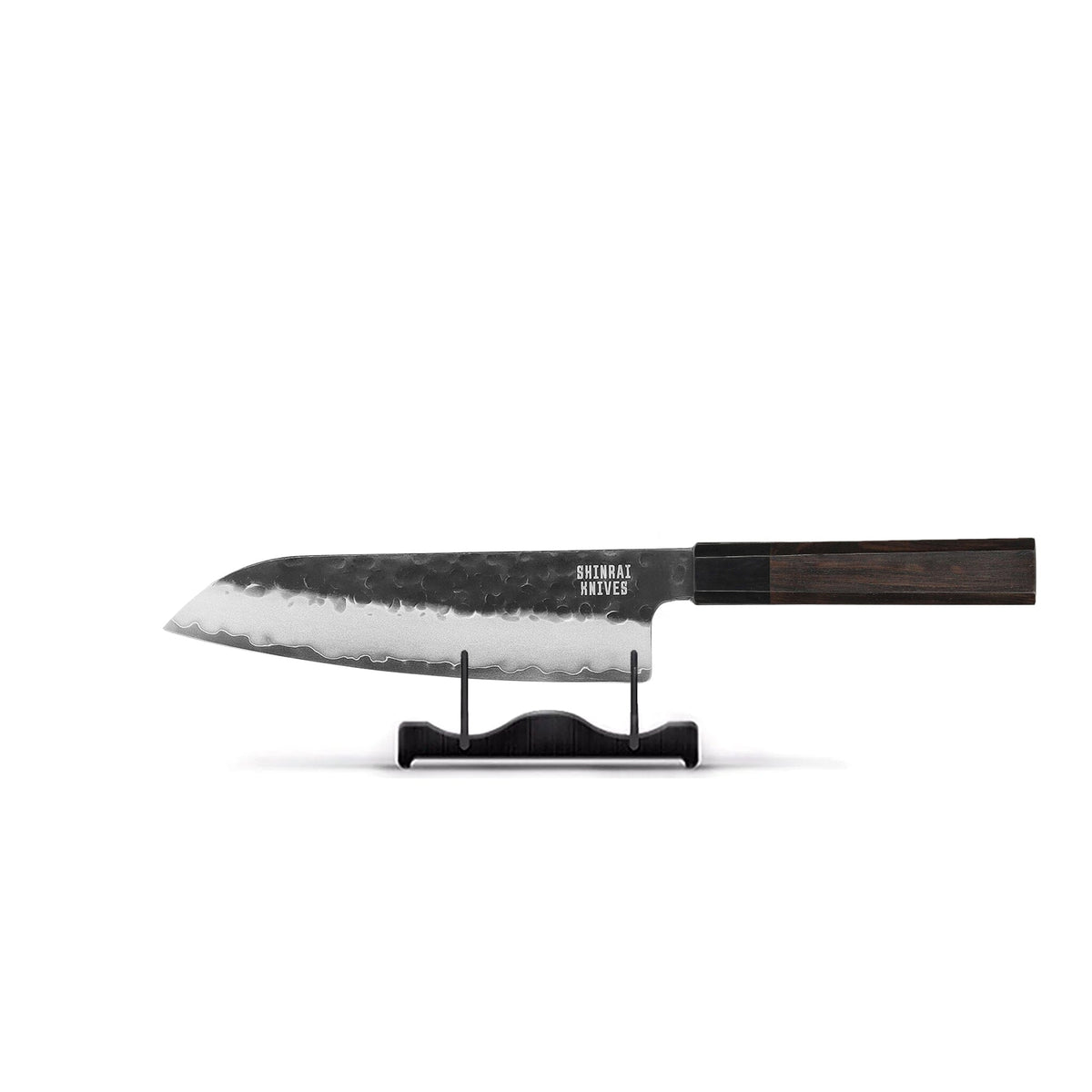 Couteaux Shinrai - Édition Blackout, couteau Santoku Damas 18 cm