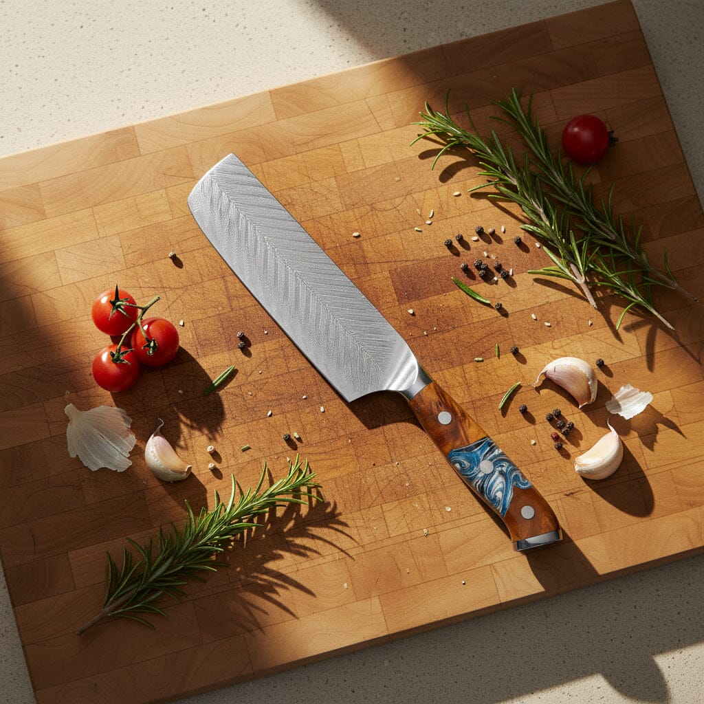 Shinrai Knives - Eclipse Series 6-delige Damascus Messenset Messenset Shinrai Knives 