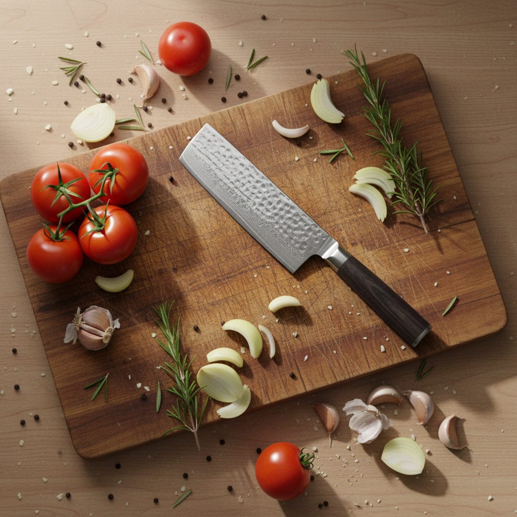 Shinrai Knives - Hammered Damask BR 5-Piece Knife Set – KookGigant