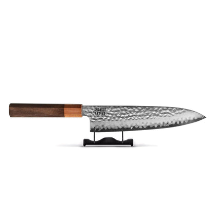 Couteaux Shinrai - Kigami Exclusive Damascus 3 pièces - Couteau de chef + Nakiri + Couteau d'office Ensemble de couteaux Shinrai Knives