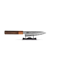 Couteaux Shinrai - Coffret exclusif Kigami en acier damassé (7 pièces) + bloc à couteaux + pierre à aiguiser