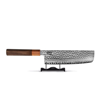 Shinrai Knives - Kigami Exclusive Damascus Nakiri mes 18 cm Nakirimes Shinrai Knives 