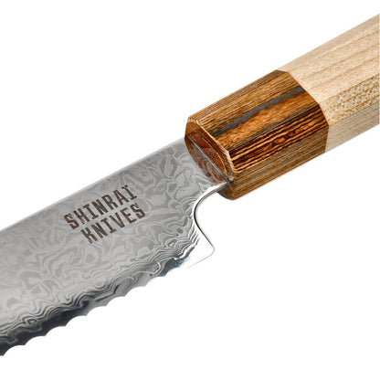 Shinrai Knives - Kōyō Damascus Broodmes 20 cm Broodmes Shinrai Knives 